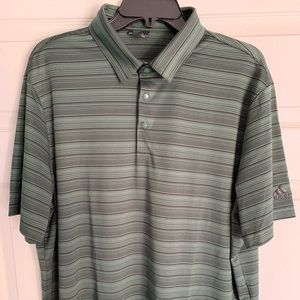 Adidas Primegreen Heather Snap Polo (Green Oxide/Black) XL